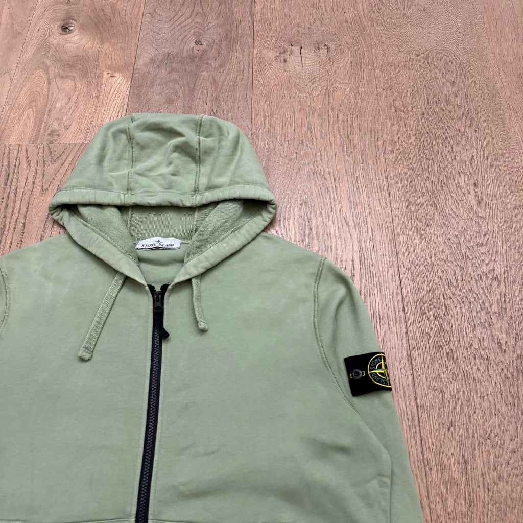 Stone Island Zipped hooded sweat - L