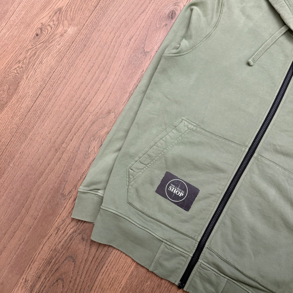 Stone Island Zipped hooded sweat - L