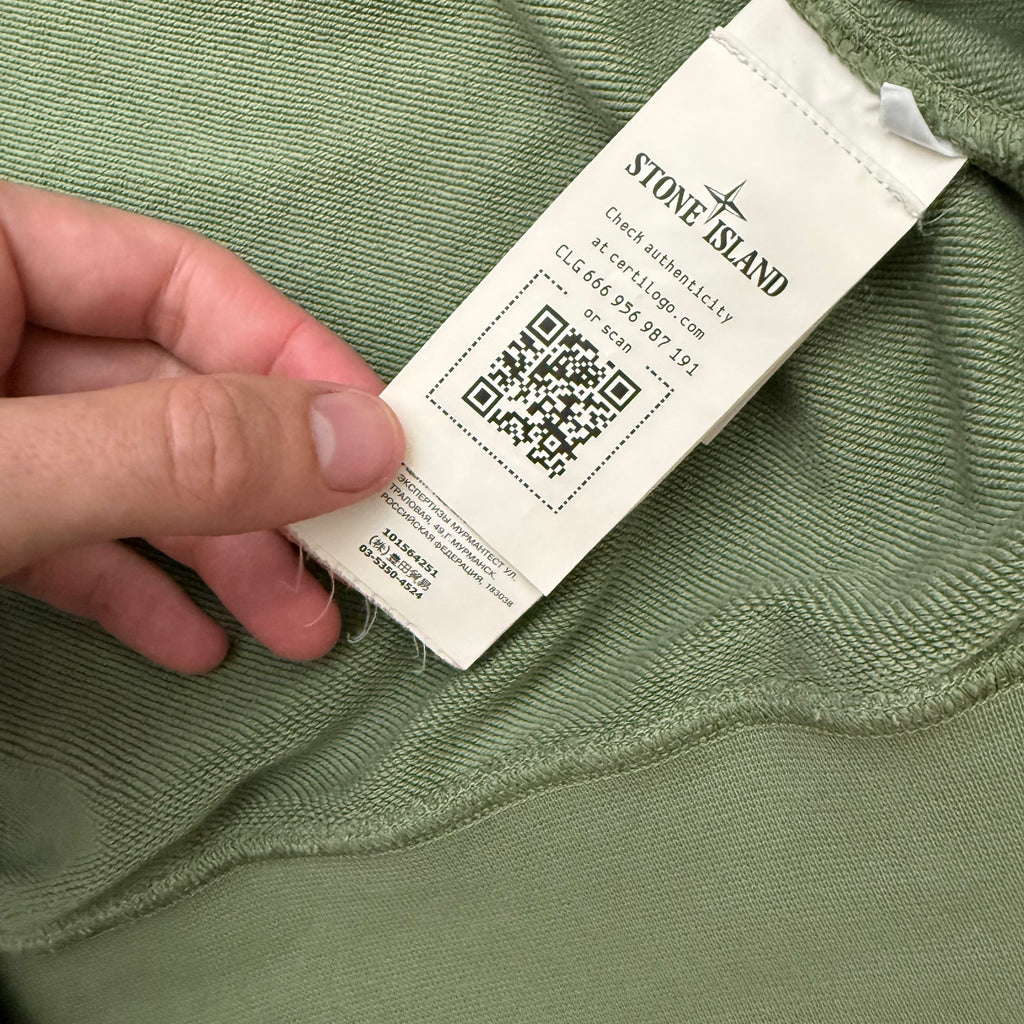 Stone Island Zipped hooded sweat - L