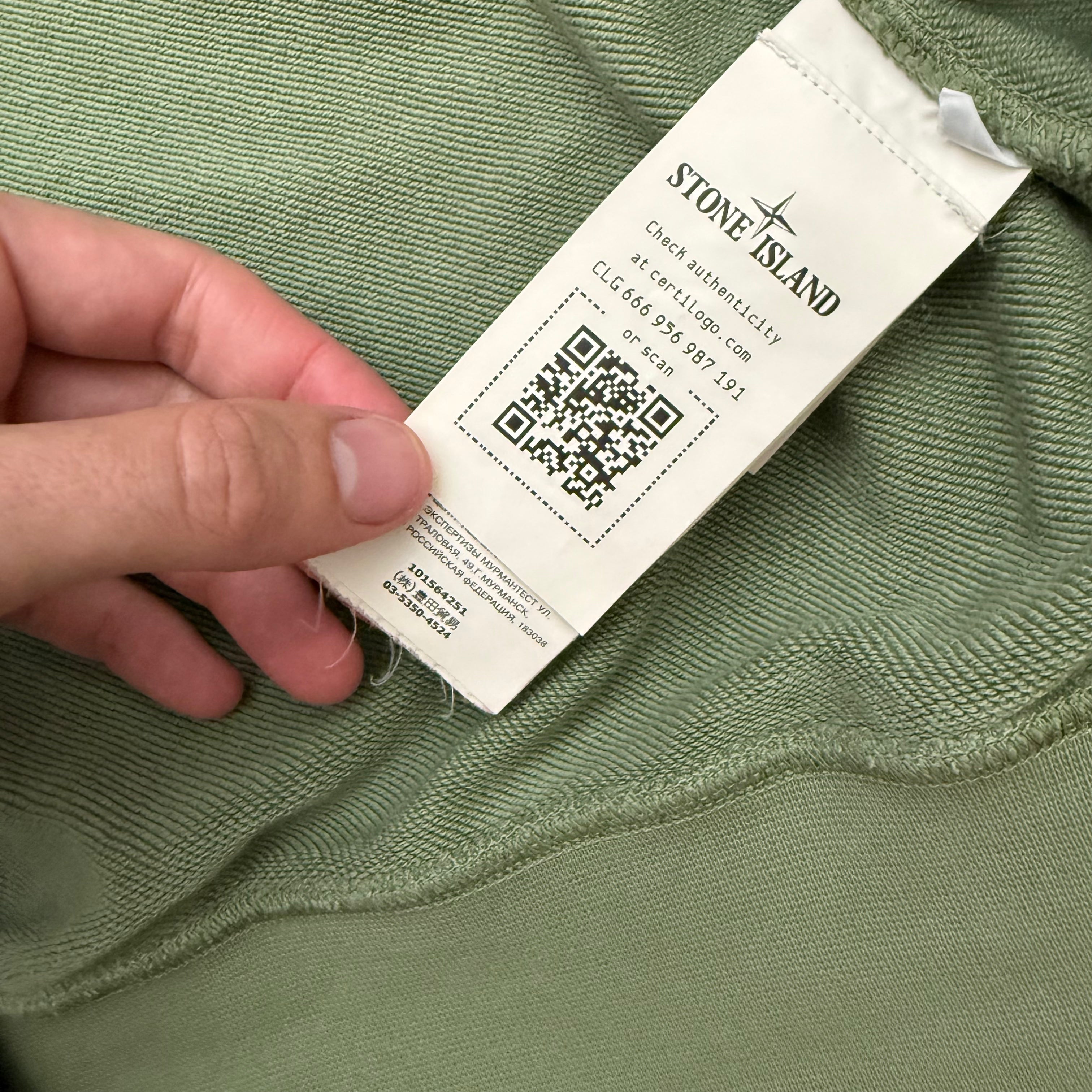 Stone Island Zipped hooded sweat - L