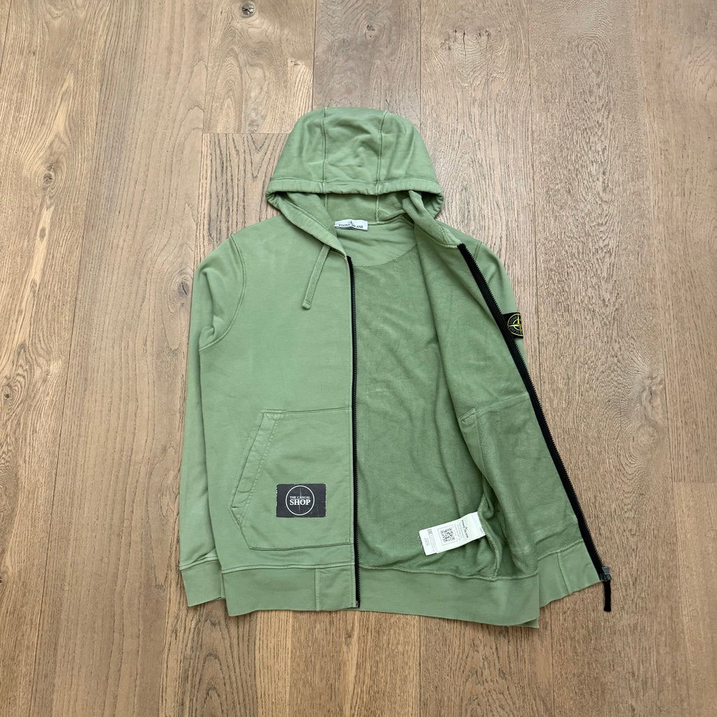 Stone Island Zipped hooded sweat - L