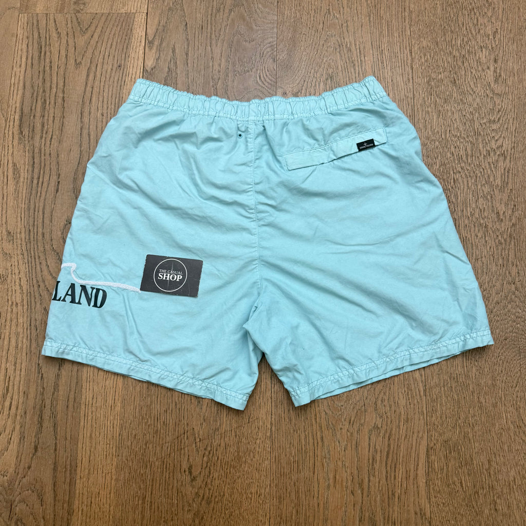 Stone Island Nylon embroidered swim short - M
