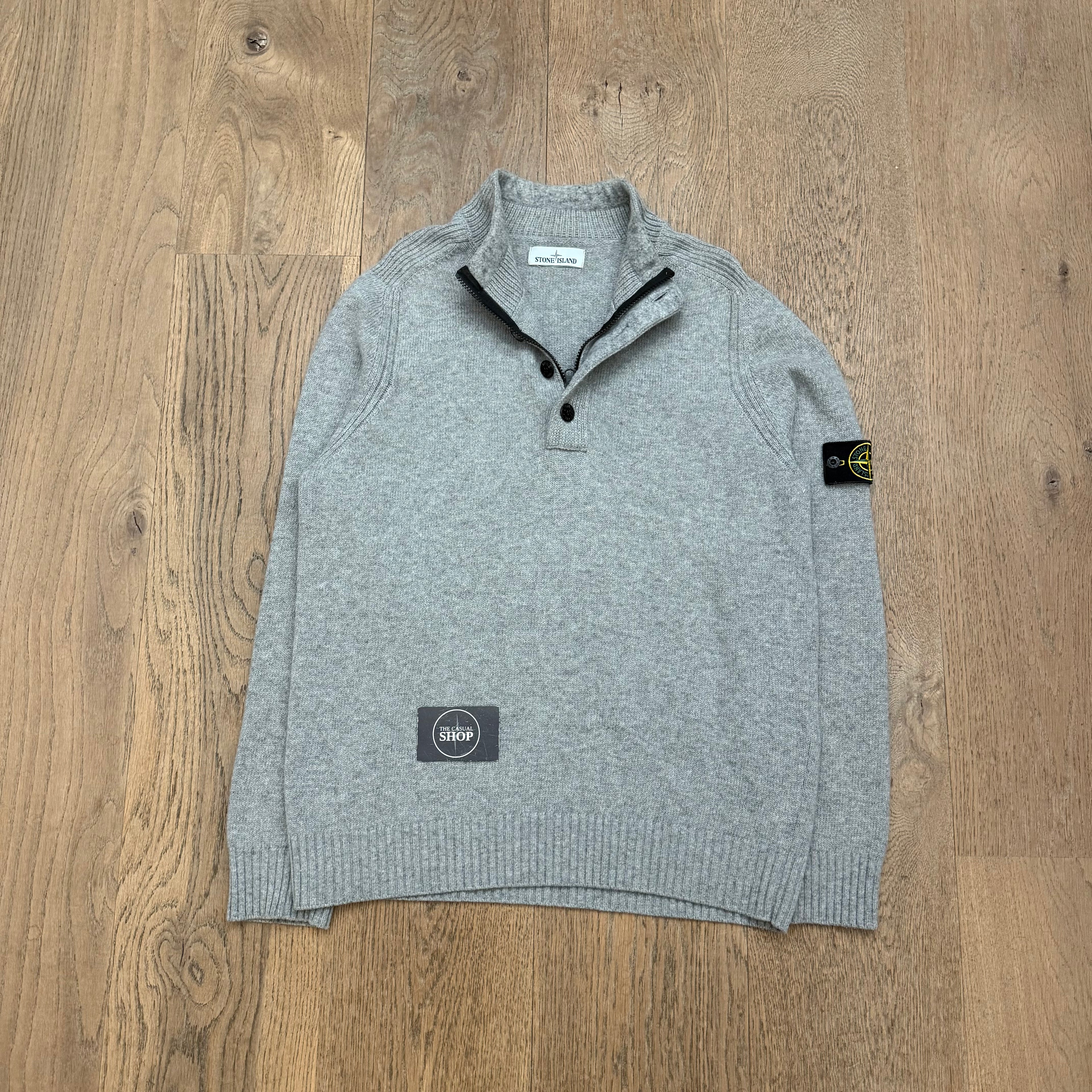 Stone Island 1/4 zipped wool sweat - XL