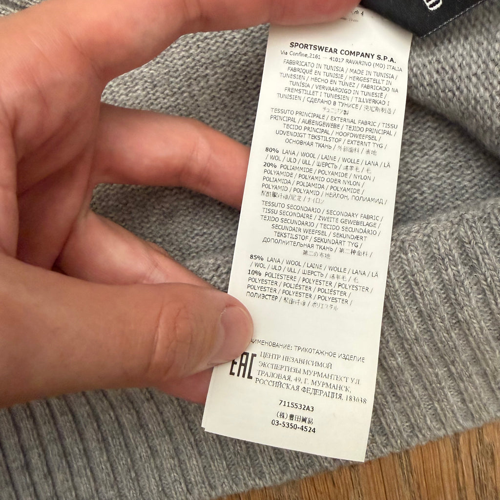 Stone Island 1/4 zipped wool sweat - XL