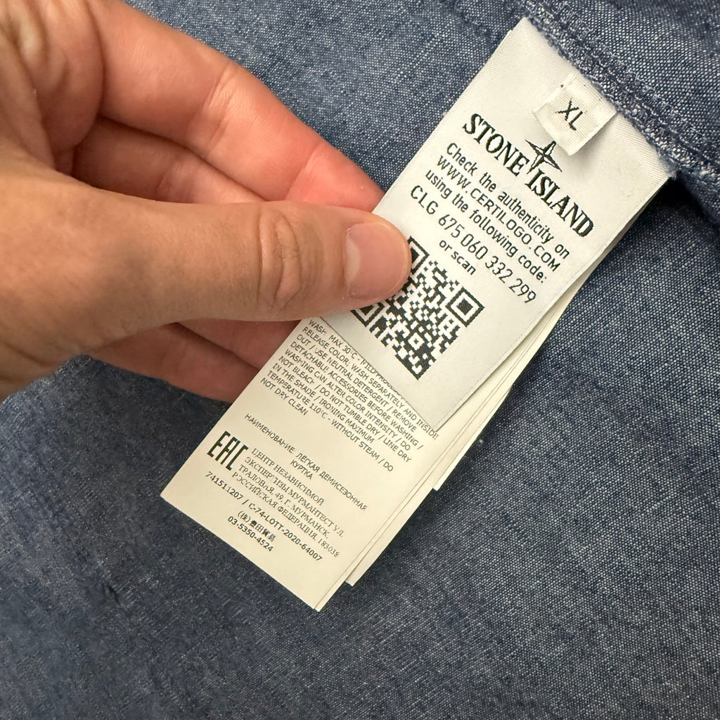 Stone Island denim look overshirt - XL