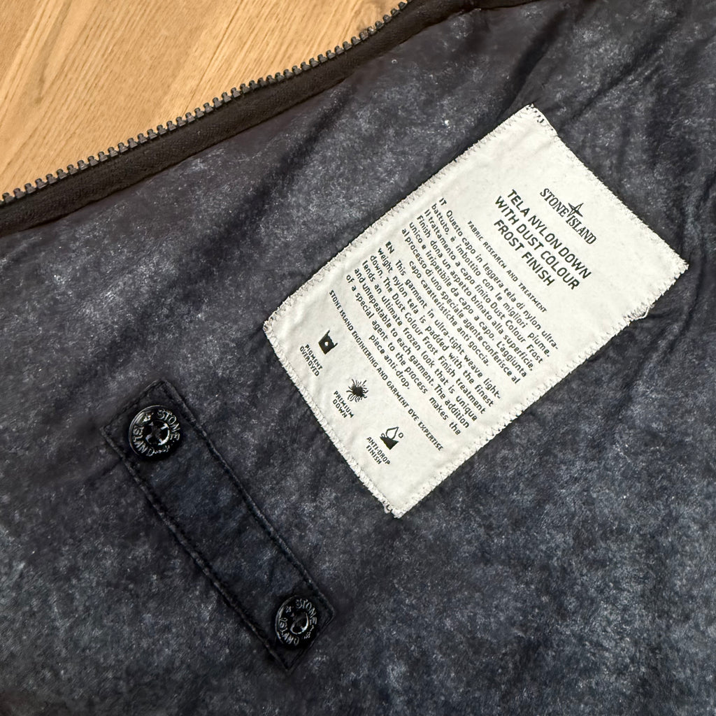 Stone Island tela nylon down with dust colour frost finish - S
