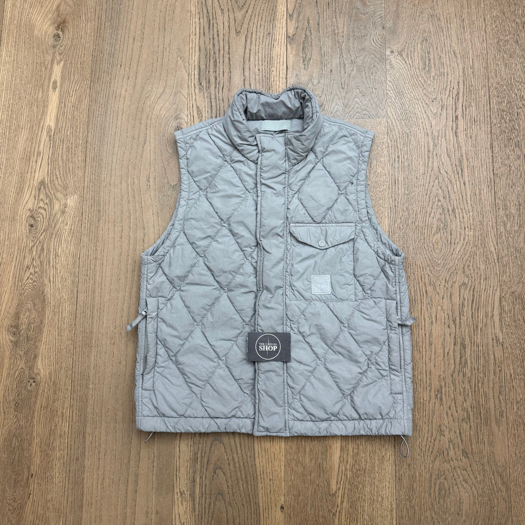 Stone Island nylon smerigliato ghost piece gilet - S