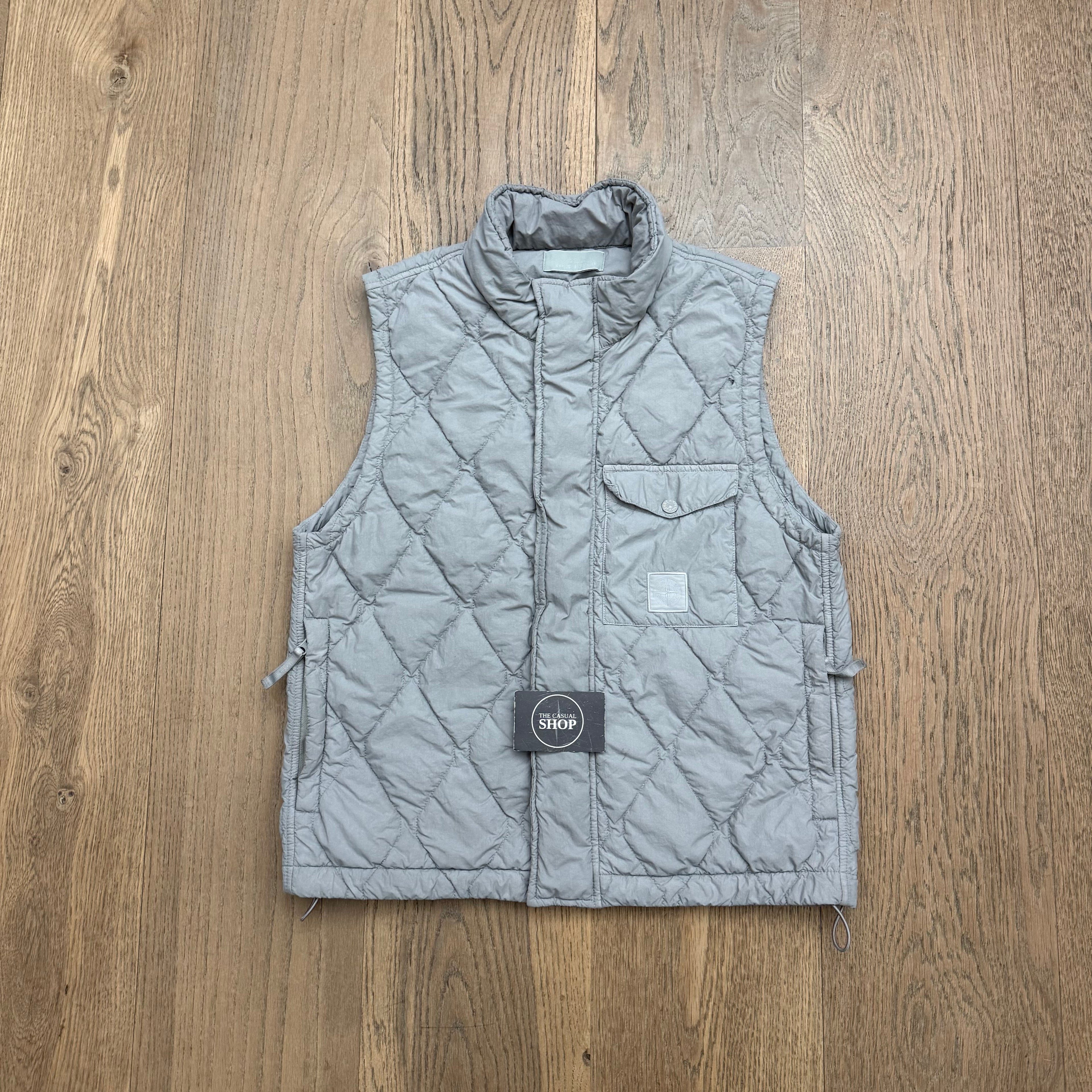 Stone Island nylon smerigliato ghost piece gilet - S