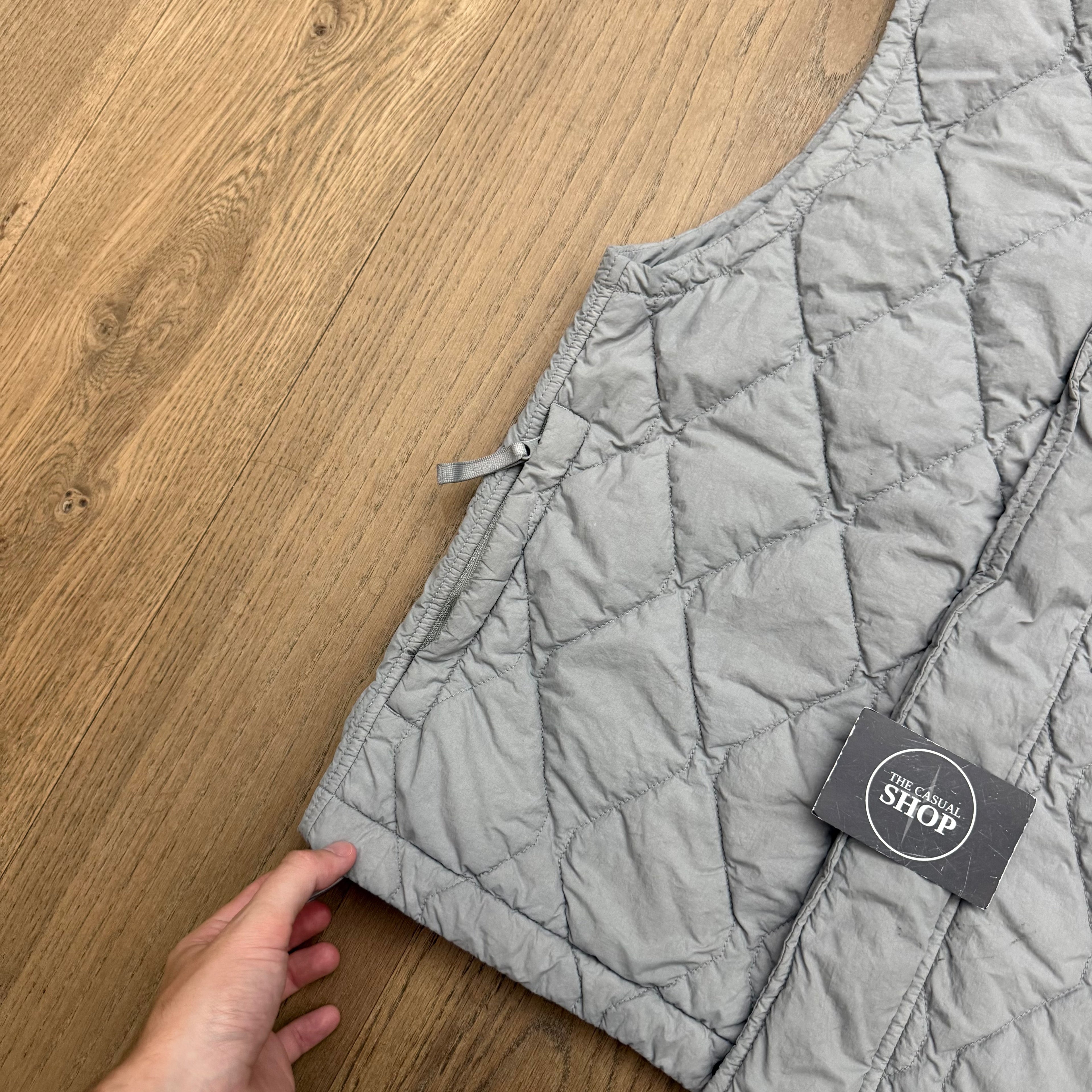Stone Island nylon smerigliato ghost piece gilet - S