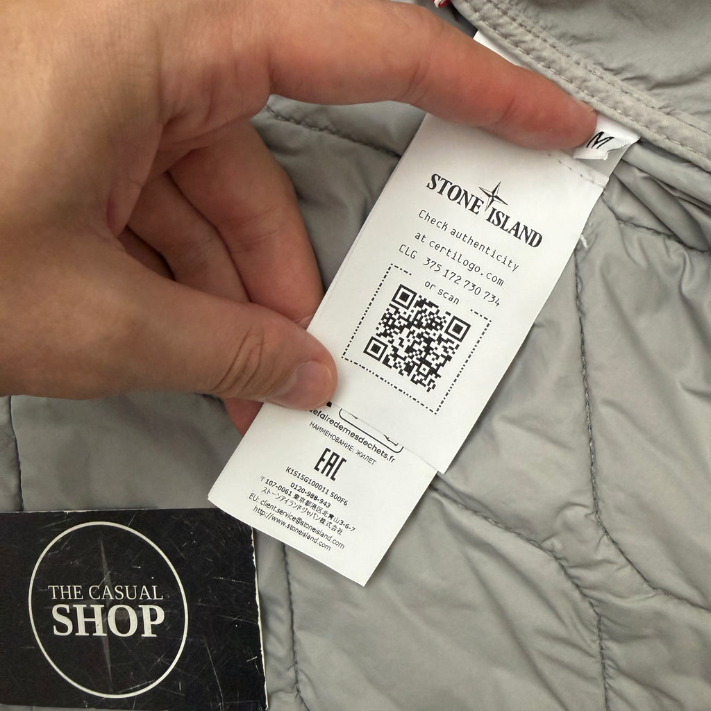 Stone Island nylon smerigliato ghost piece gilet - S