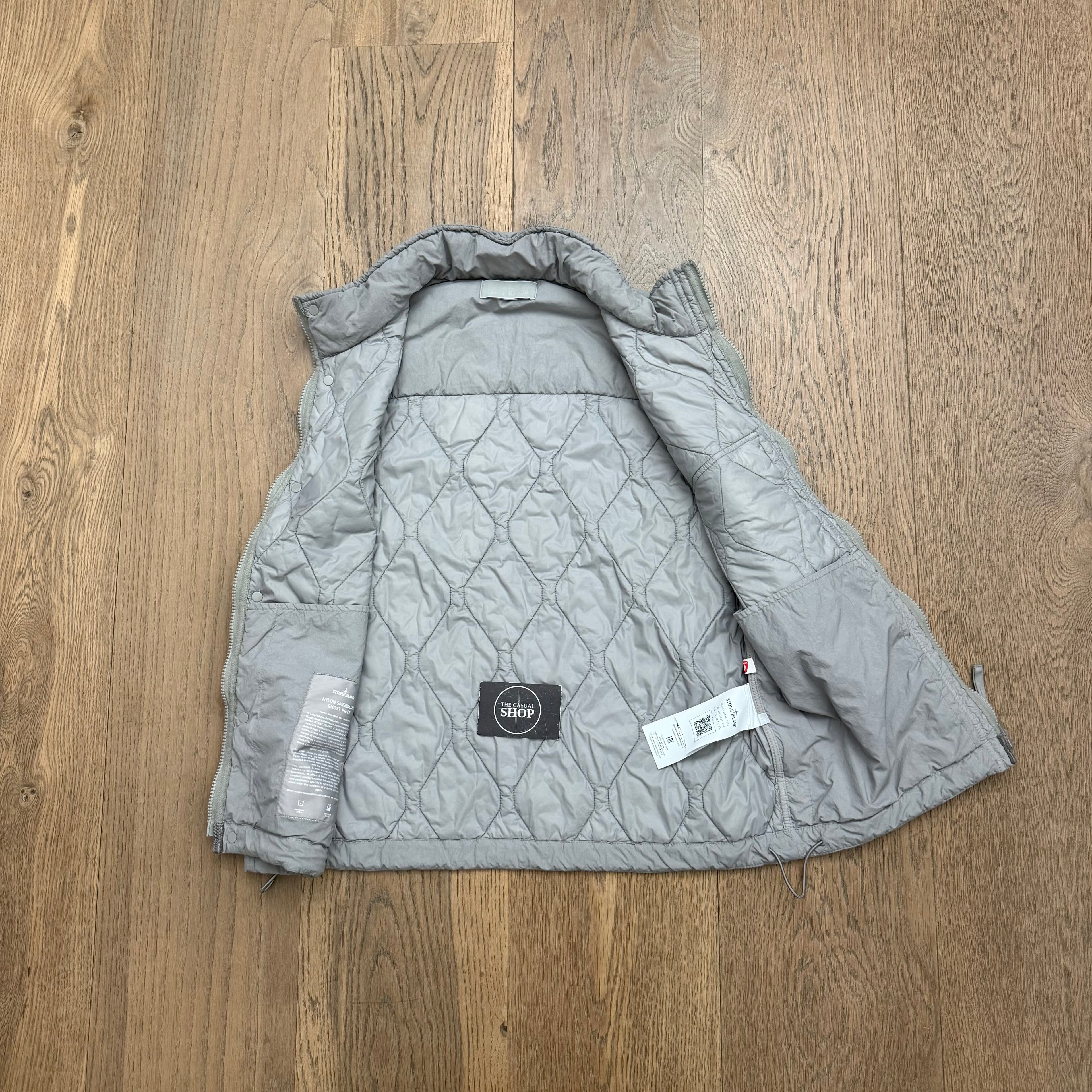 Stone Island nylon smerigliato ghost piece gilet - S