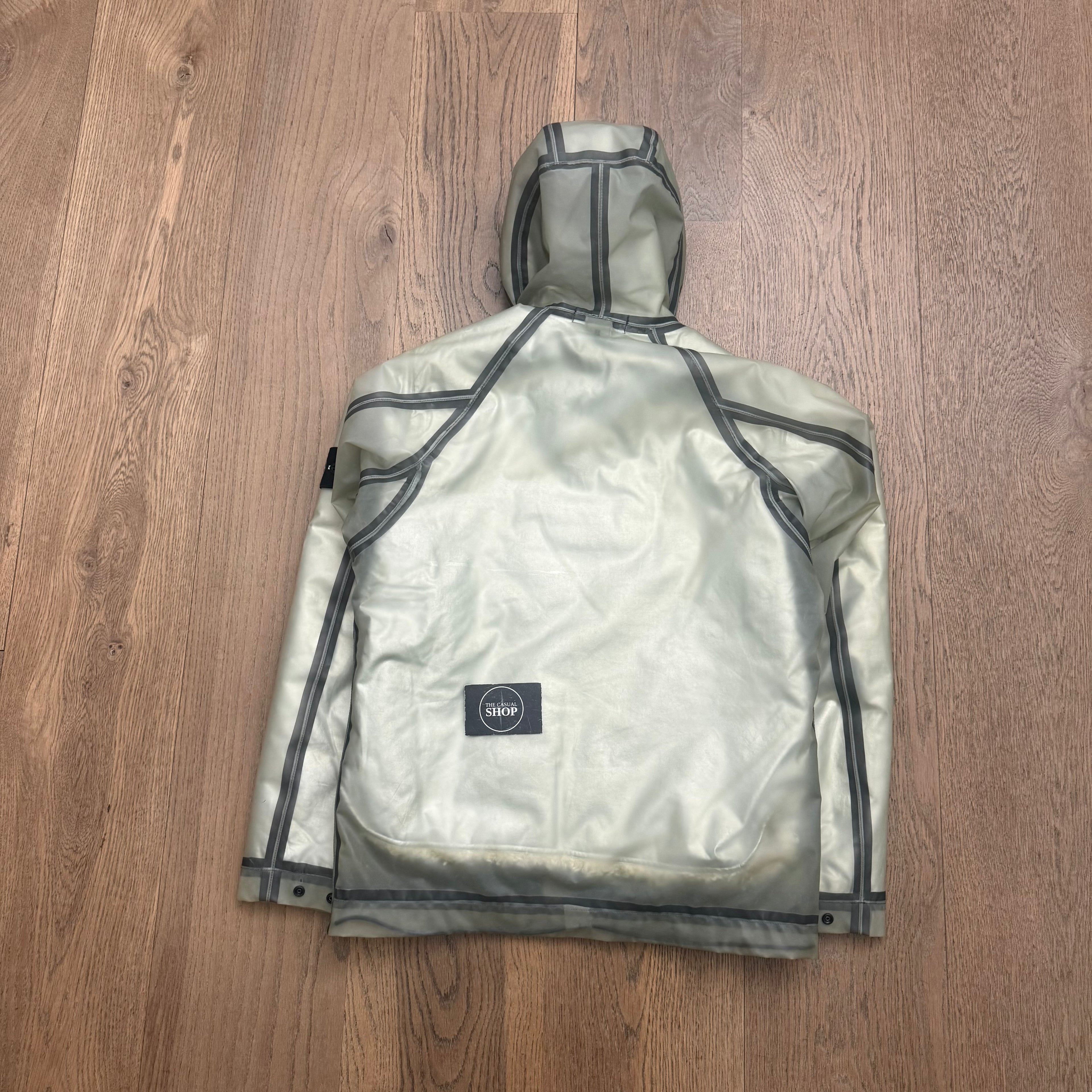 Stone Island poly cover sheepskin lining jacket - M
