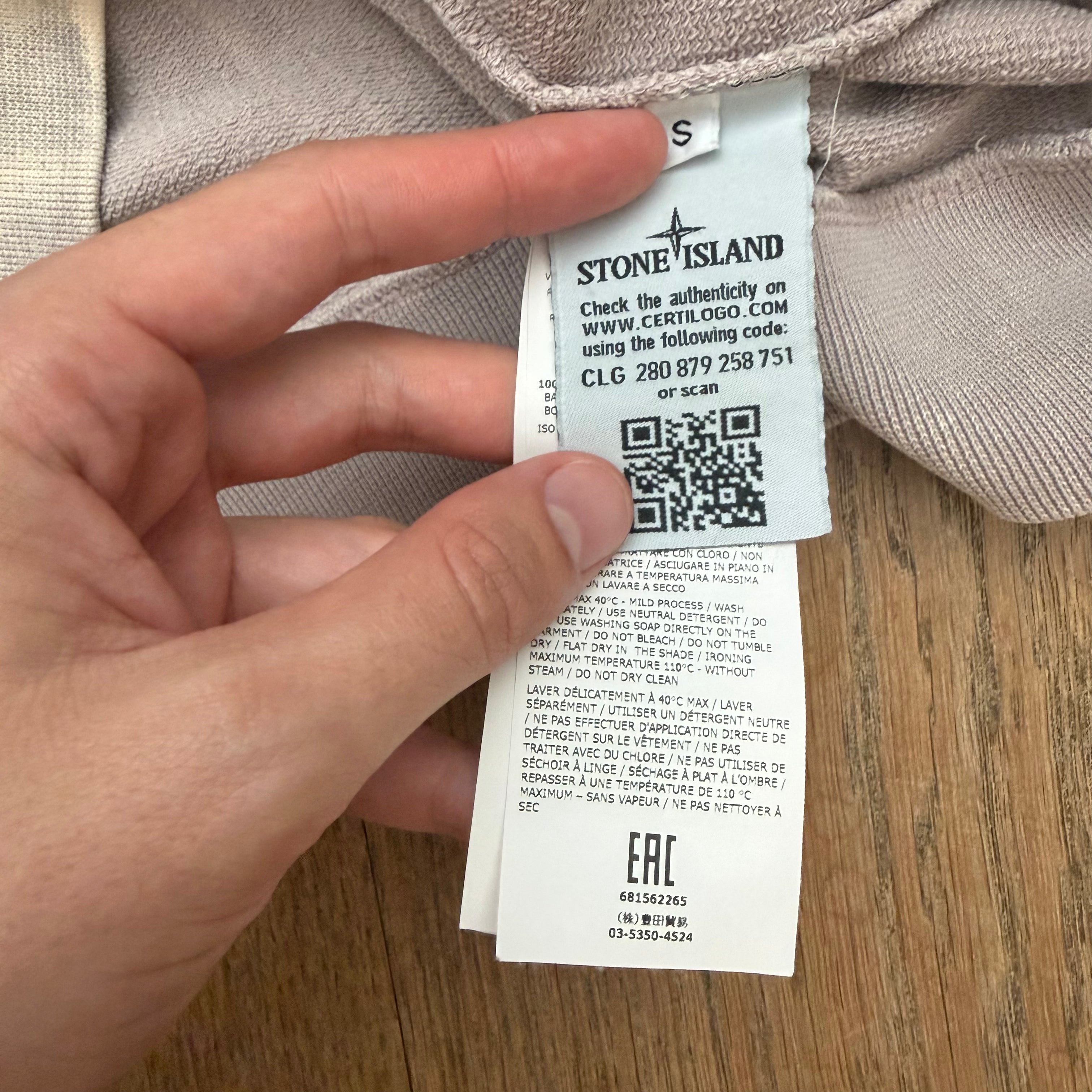 Stone Island hand brushed hoodie - S