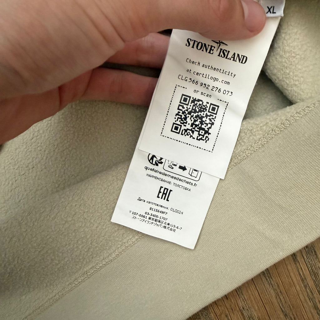 Stone Island 1/4 button ghost sweater - XL