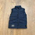 Stone Island garment dyed crinkle reps down gilet - L