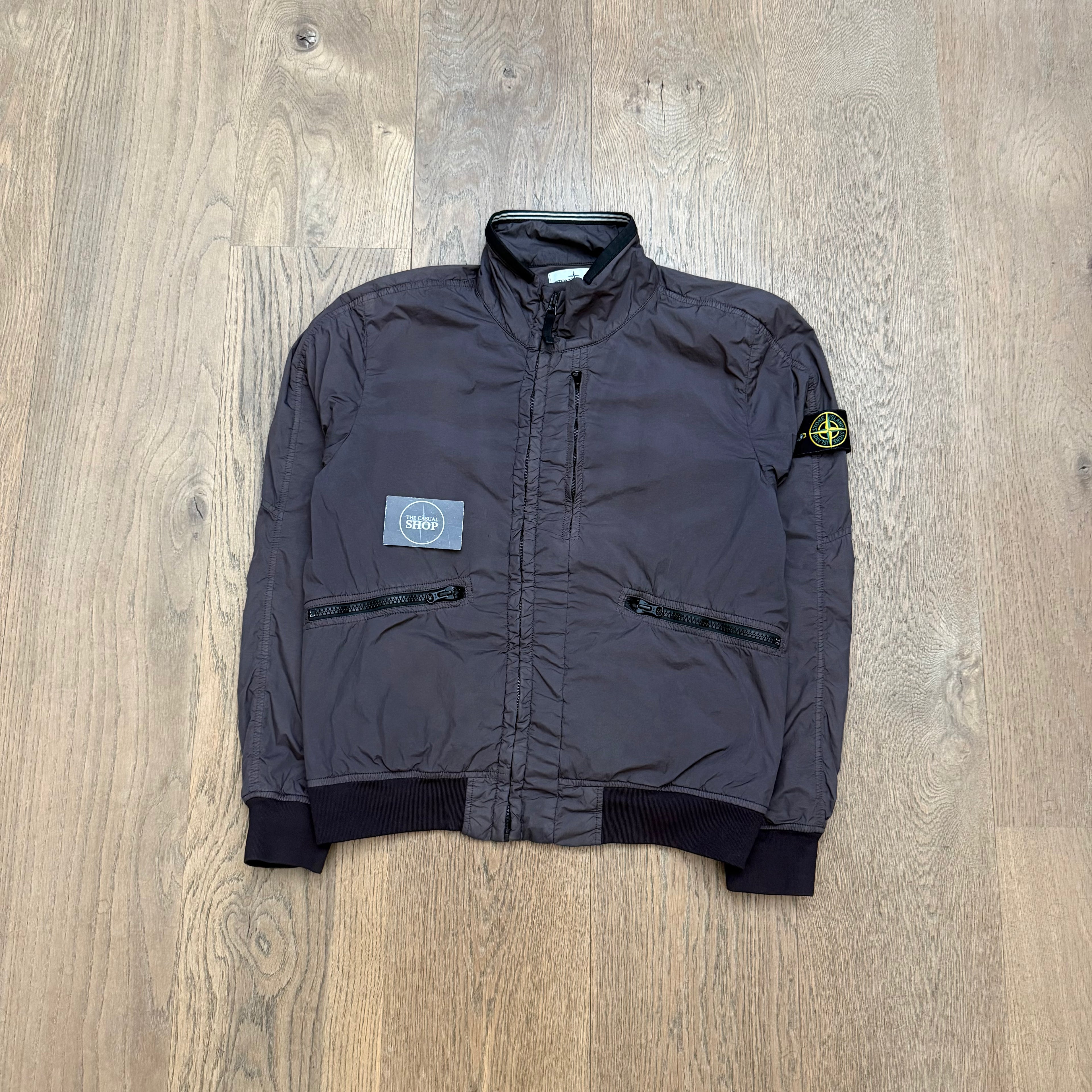 Stone Island garment dyed crinkle reps ny jacket - M