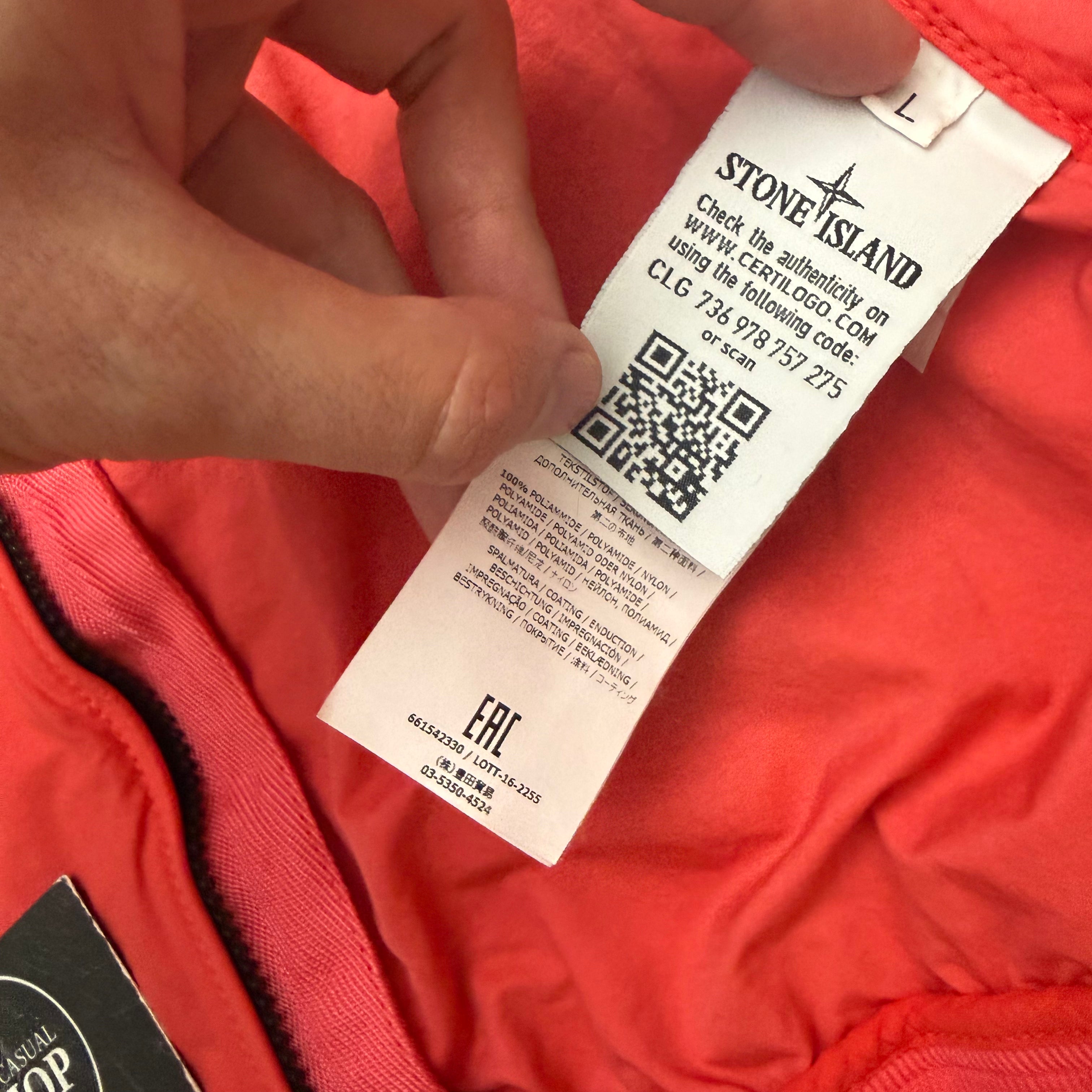 Stone Island light cotton nylon twill jacket - L