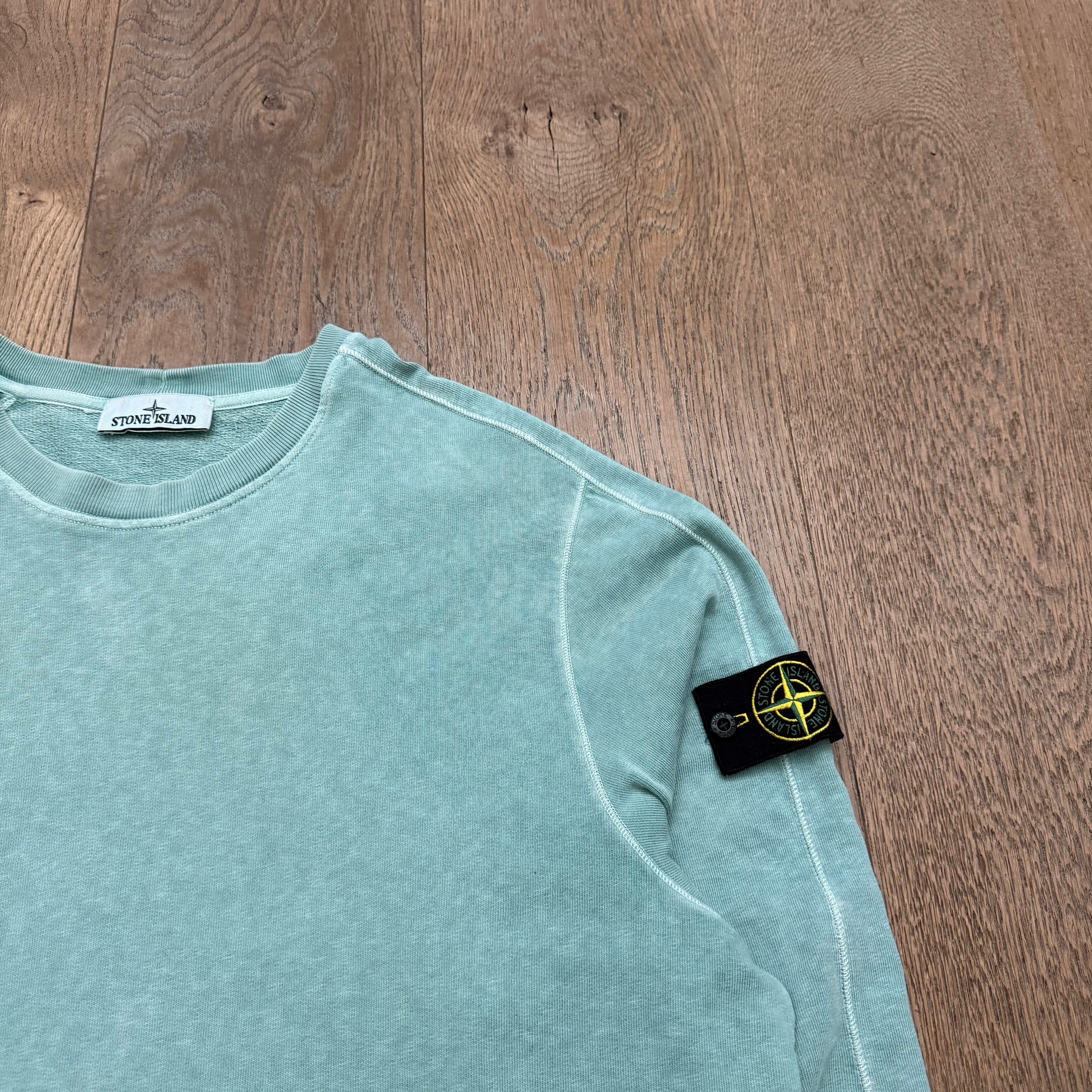 Stone Island garment dyed crewneck sweat - XXL