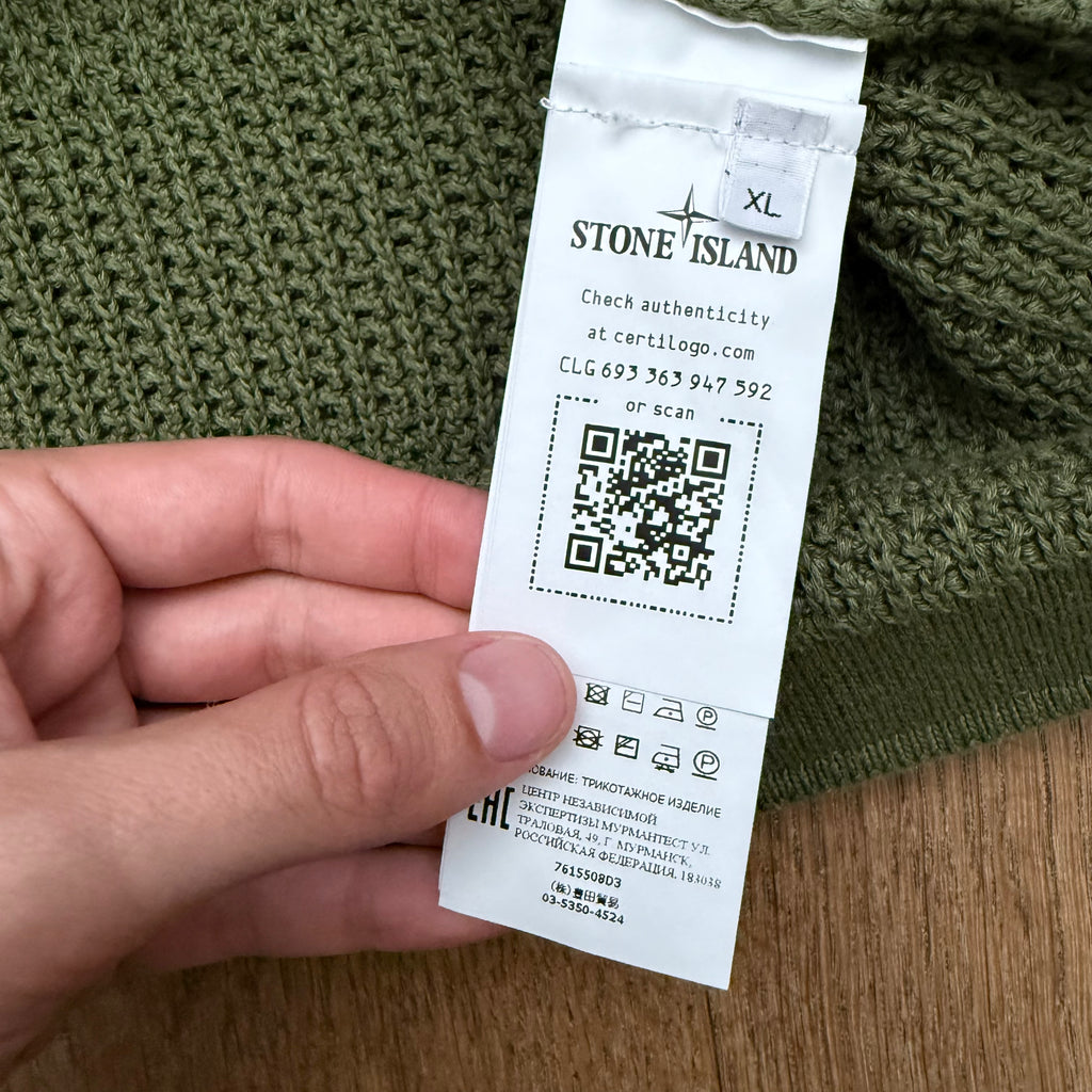 Stone Island 1/4 zipped mesh hoodie - XL
