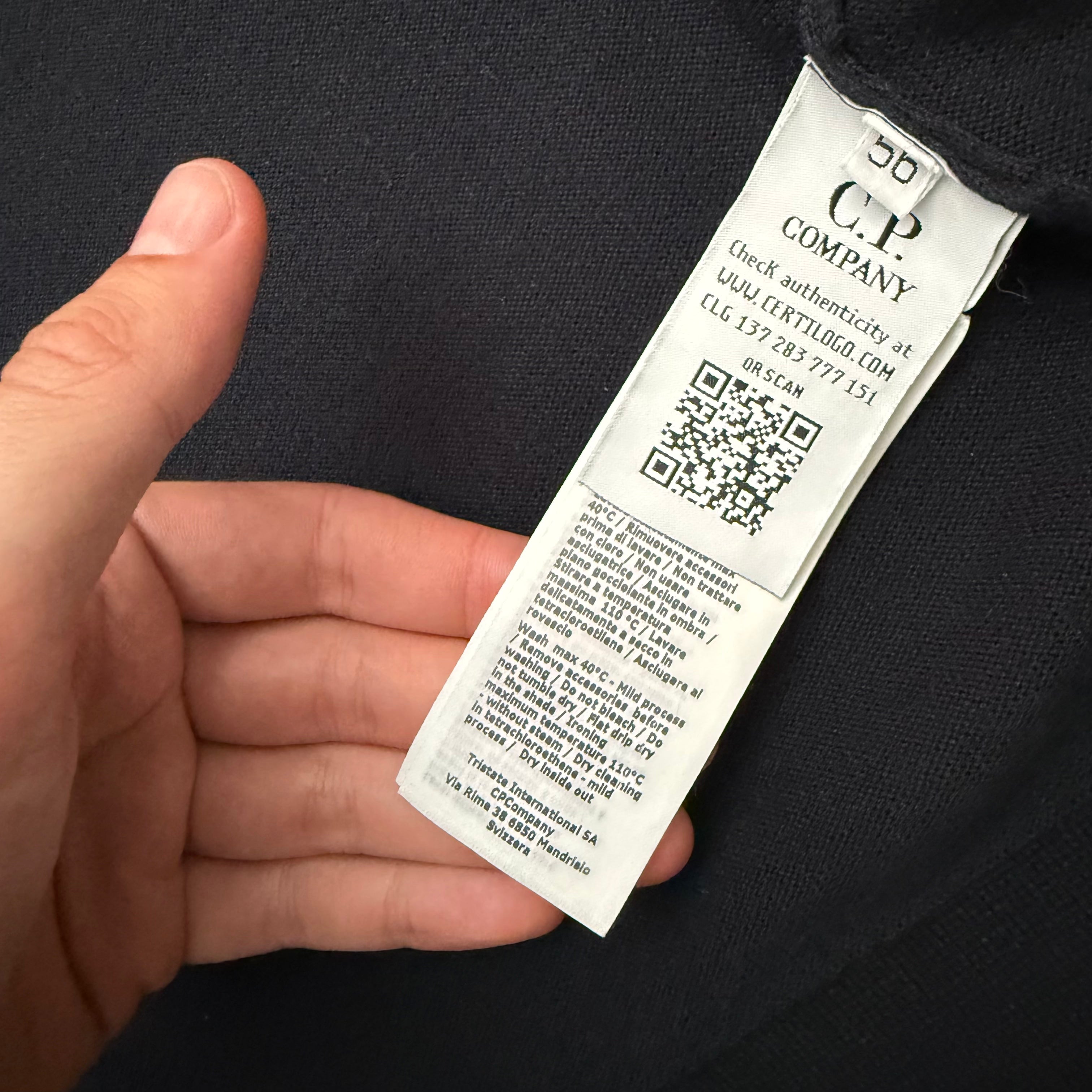 CP Company zipped lens knitwear - XXL