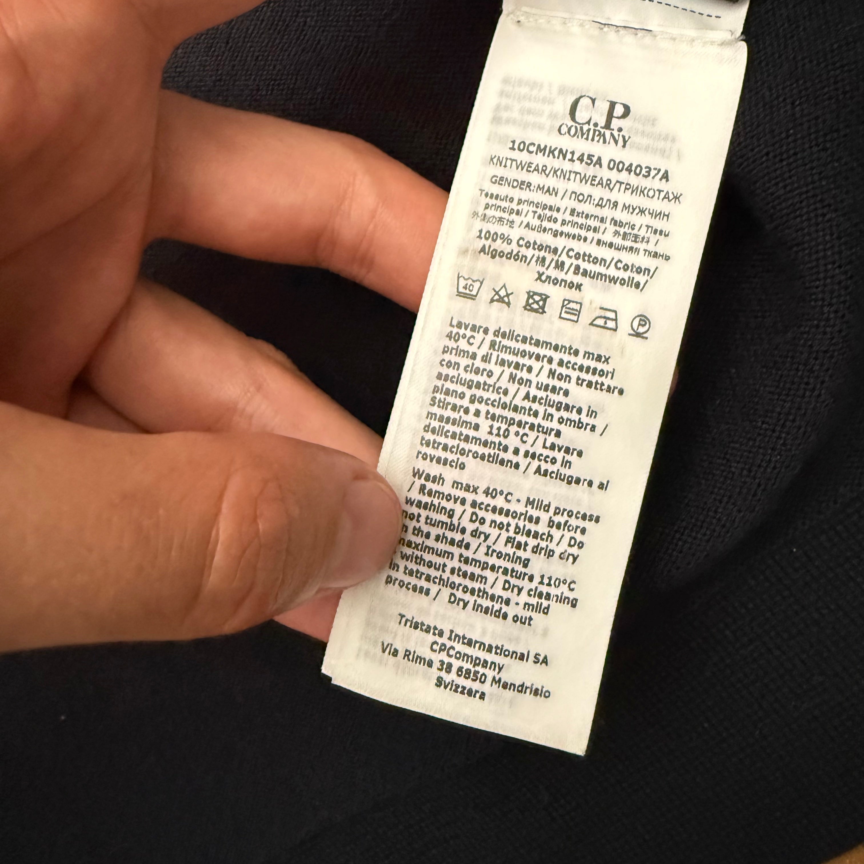 CP Company zipped lens knitwear - XXL